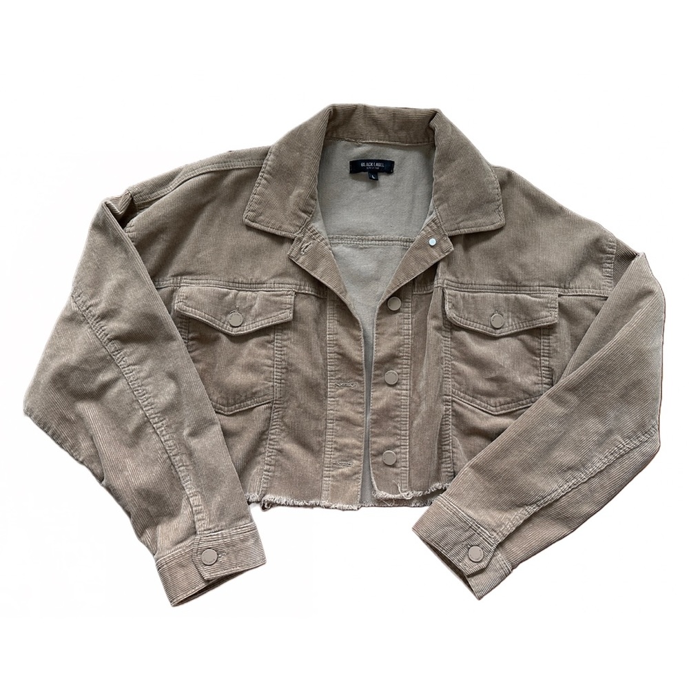 Cropped Corduroy Tan Jacket